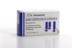 Бисопролол-Прана, таблетки покрытые пленочной оболочкой 10 мг 40 шт